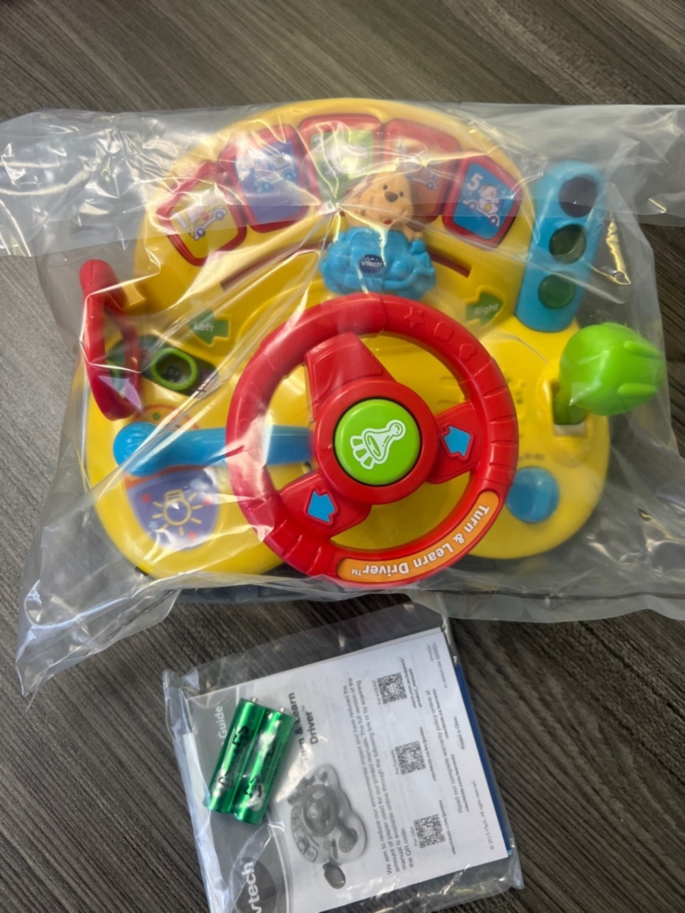 VTech Turn and Learn Driver - Interactive Baby Toy with Manual